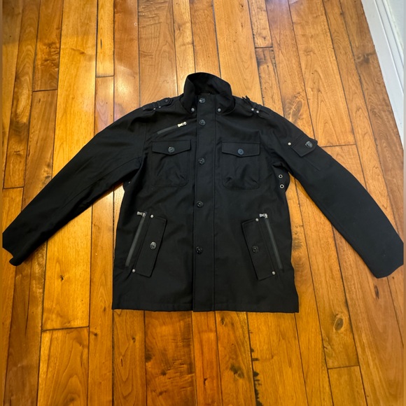 WELLENSTEYN “Retro” Black Utility Outdoor Winter Jacket - Picture 3 of 8